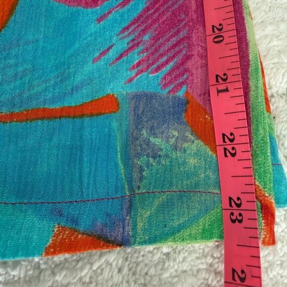 Key Lime Pie Womens Large Multicolor Cardigan Blouse Boho Festival Colorful Art - Picture 14 of 16